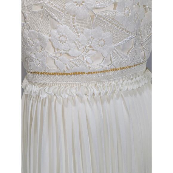 Ted Baker London Stefoni Tie the Knot Bridal Lace Pleated Dress Size 1(US 4) NWT - Picture 4 of 10